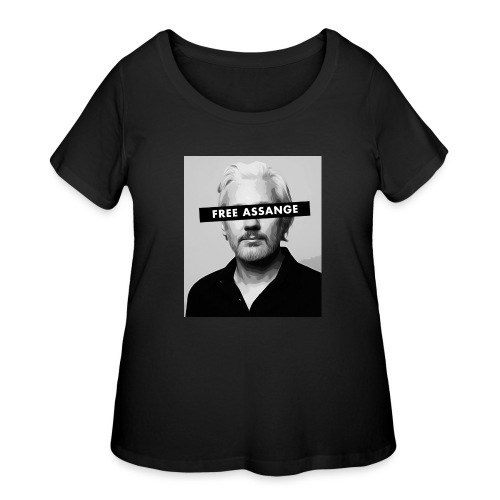 Free Julian Assange - Women's Curvy T-Shirt