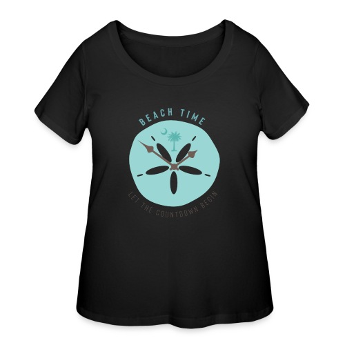 Sand Dollar, Beach Time - Women's Curvy T-Shirt