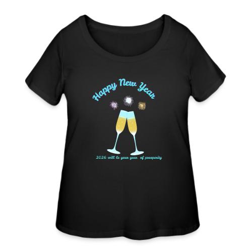 Happy New Year 2026 Prosperity Design - Women's Curvy T-Shirt