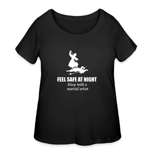 Feel safe female rapier - Women's Curvy T-Shirt