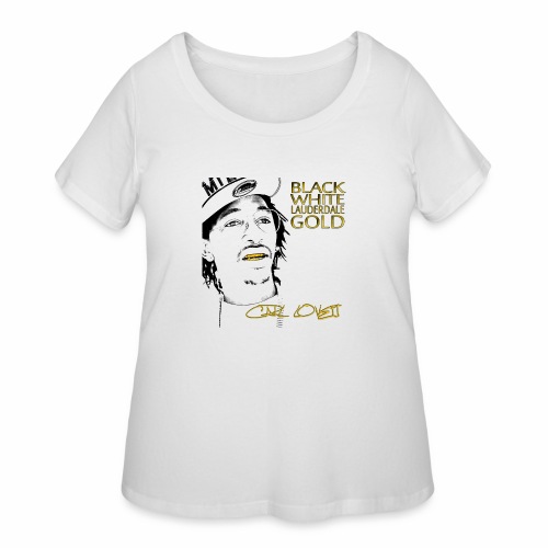 Carl Lovett Lauderdale Gold - Women's Curvy T-Shirt