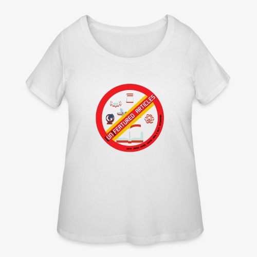 unFeatured Articles Logo - Women's Curvy T-Shirt