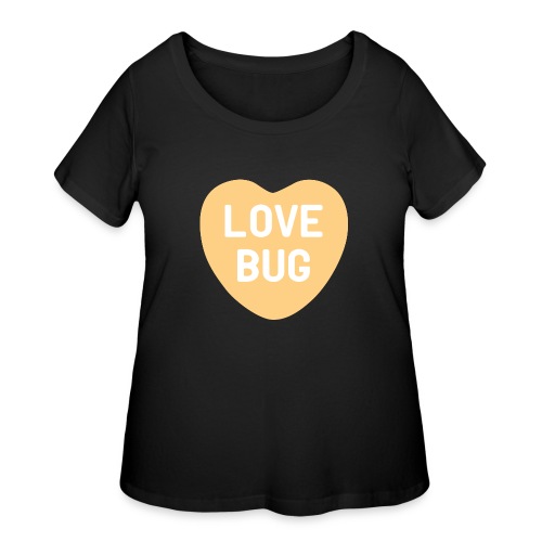 Love Bug Orange Candy Heart - Women's Curvy T-Shirt