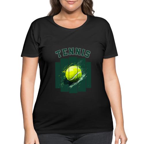 Tennis Motion - Women's Curvy T-Shirt