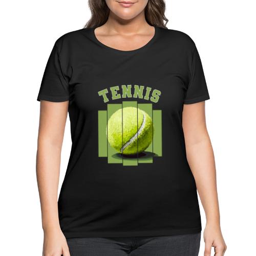 Tennis Minimal - Women's Curvy T-Shirt
