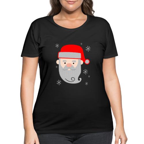 Santa Claus Texture - Women's Curvy T-Shirt