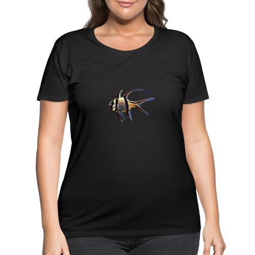 Bangaii Cardinal Saltwater reef aquarium fish tank - Women's Curvy T-Shirt