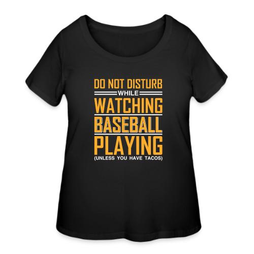 Watching Baseball Playing - Women's Curvy T-Shirt