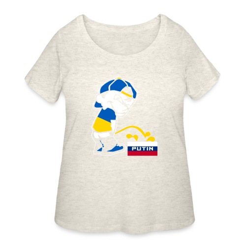 Ukraine Piss On Putin - Women's Curvy T-Shirt