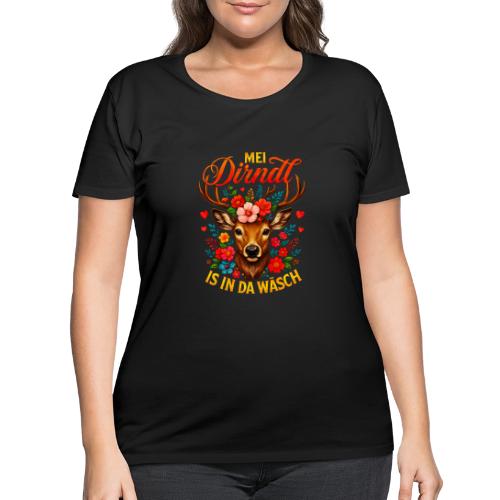 Mei Dirndl is in da Wäsch - Women's Curvy T-Shirt