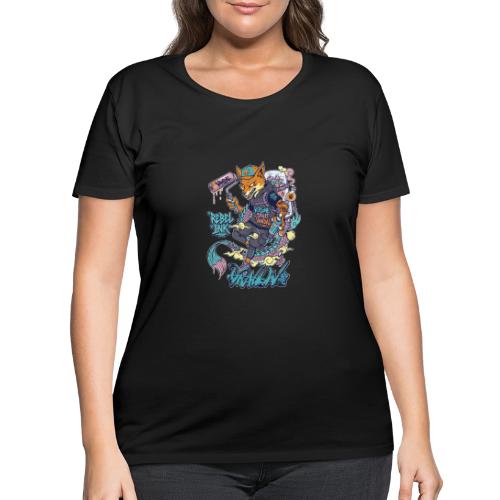 Kitsune Street Rebel - Women's Curvy T-Shirt