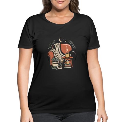 Moonlit Cozy Night Recliner - Women's Curvy T-Shirt