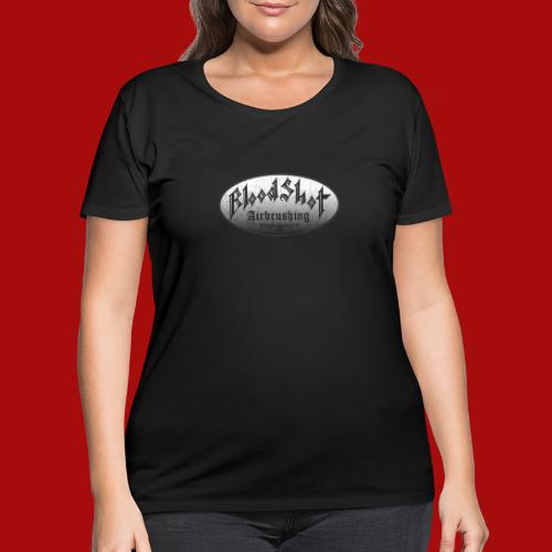 BloodShot Airbrushing Logo - Women's Curvy T-Shirt