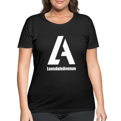 Lonsdale Avenue Logo White Text - Women's Curvy T-Shirt