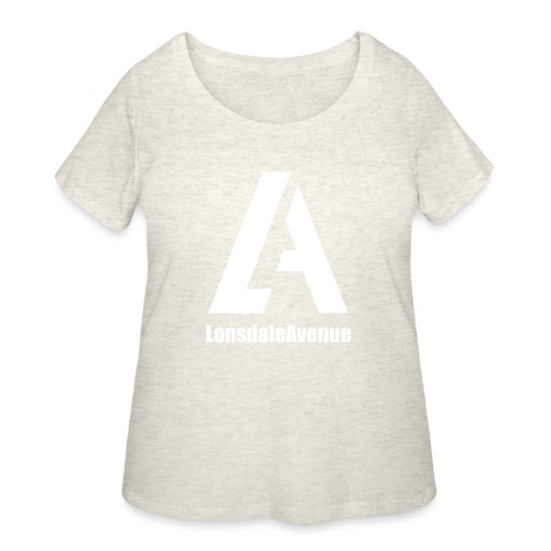 Lonsdale Avenue Logo White Text - Women's Curvy T-Shirt