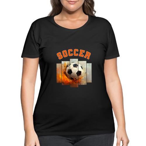 Soccer Iconic Touch - Women's Curvy T-Shirt