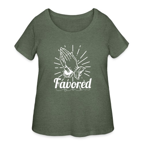 Favored - Alt. Design (White Letters) - Women's Curvy T-Shirt