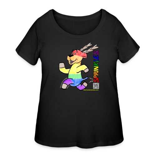 Sprinkles the MooseLamb (H2D) - Women's Curvy T-Shirt