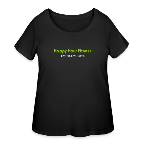 HHF_logotypeandtag - Women's Curvy T-Shirt