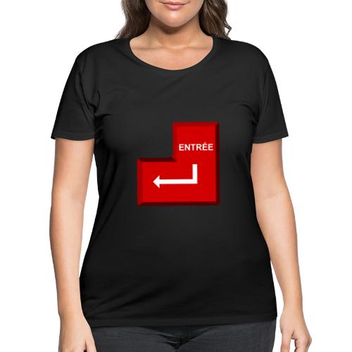 Press Enter - Women's Curvy T-Shirt