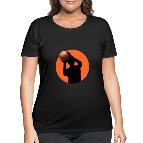 Basketball: Focused Precision - Women's Curvy T-Shirt