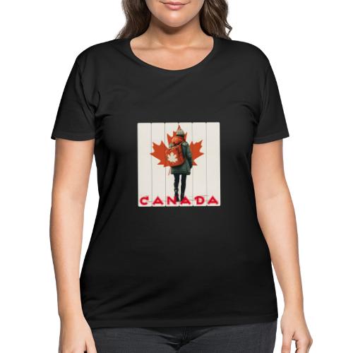 Canada: Proud Canadian Woman - Women's Curvy T-Shirt