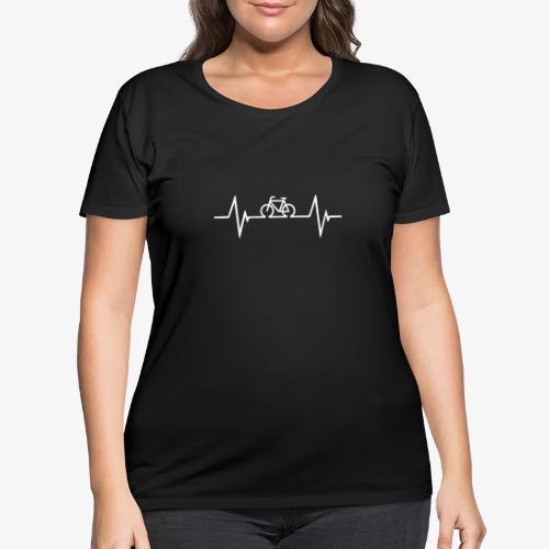 Bicycle Hearbeat - Women's Curvy T-Shirt