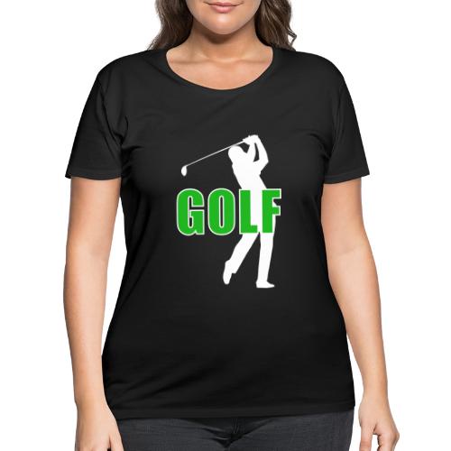 Golf: Classic Golf Motion - Women's Curvy T-Shirt