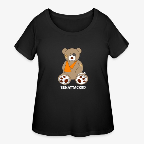 Giant Teddy Bear (for dark background) - Women's Curvy T-Shirt