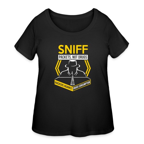 Sniff Packets Not Drugs - Women's Curvy T-Shirt