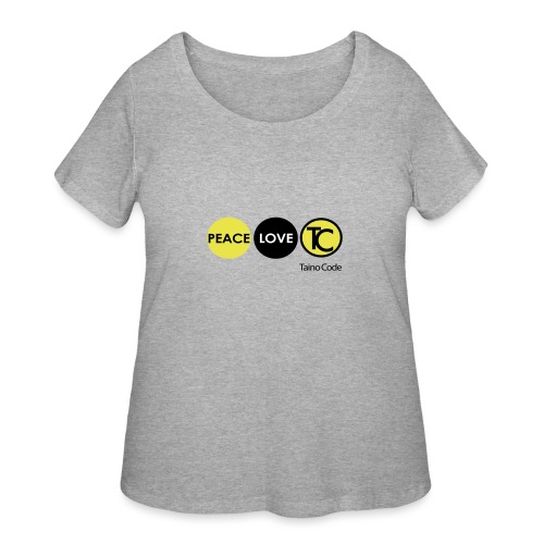 Peace Love TaínoCode - Women's Curvy T-Shirt