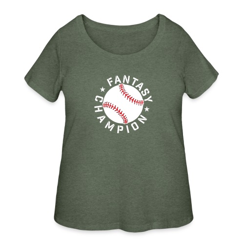 Fantasy Baseball Champion - Women's Curvy T-Shirt