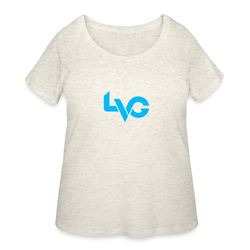 LVG logo blue - Women's Curvy T-Shirt