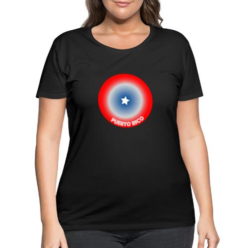 Puerto Rico Circle - Women's Curvy T-Shirt