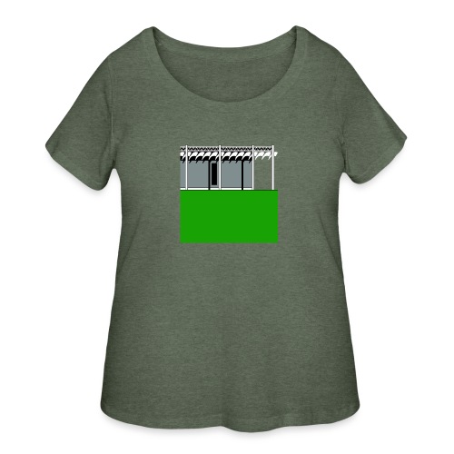 Menil lawn - Women's Curvy T-Shirt