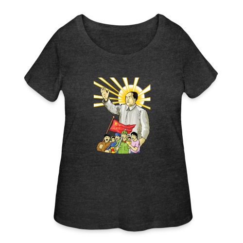 Mao Waves to the People - Women's Curvy T-Shirt
