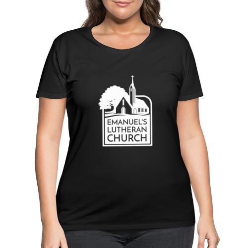 Single Vertical white2 - Women's Curvy T-Shirt