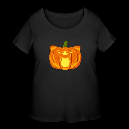 Pumpkin Bear - Women's Curvy T-Shirt