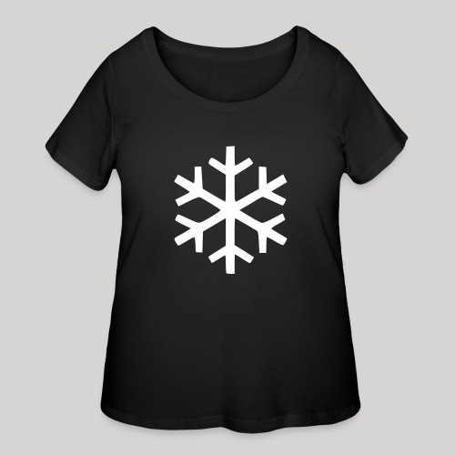Snowflake - Women's Curvy T-Shirt