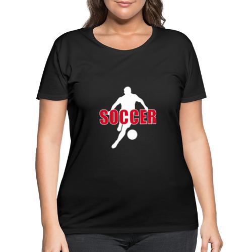 Power Kick Soccer - Women's Curvy T-Shirt