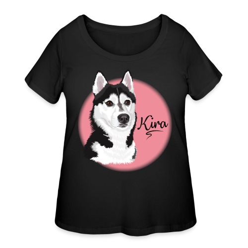 Kira the Husky from Gone to the Snow Dogs - Women's Curvy T-Shirt