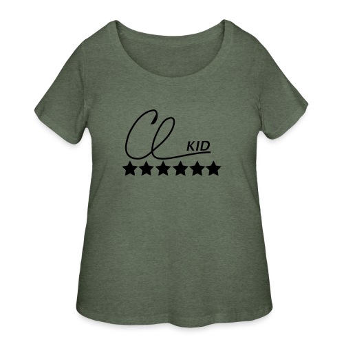 CL KID Logo (Black) - Women's Curvy T-Shirt
