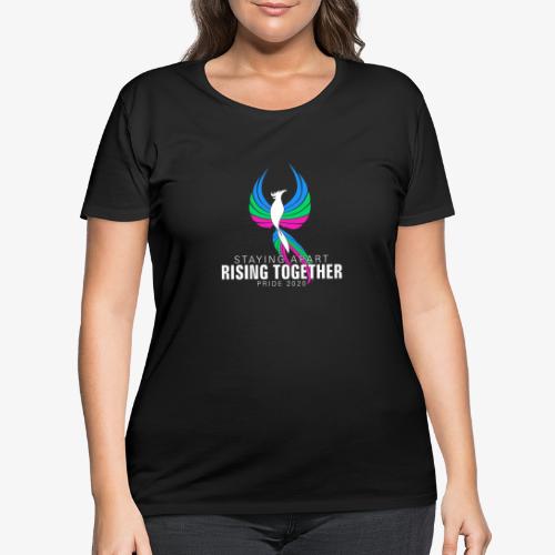 Polysexual Staying Apart Rising Together Pride - Women's Curvy T-Shirt