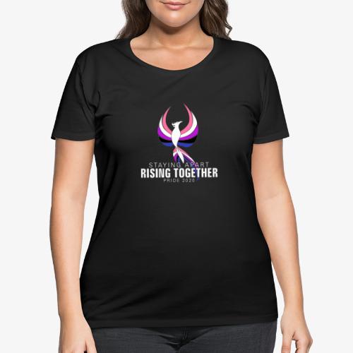 Genderfluid Staying Apart Rising Together Pride - Women's Curvy T-Shirt