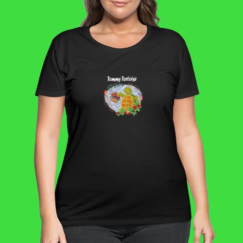 Tommy Tortoise black - Women's Curvy T-Shirt