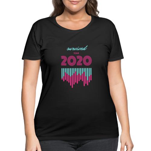 Survived year 2020 - Women's Curvy T-Shirt