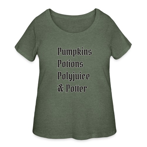 Pumpkins Potions Polyjuice & Potter - Women's Curvy T-Shirt