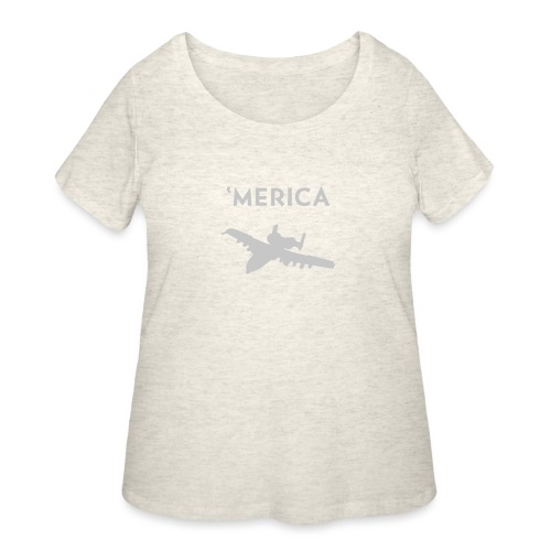 'Merica: A10 Warthog - Women's Curvy T-Shirt