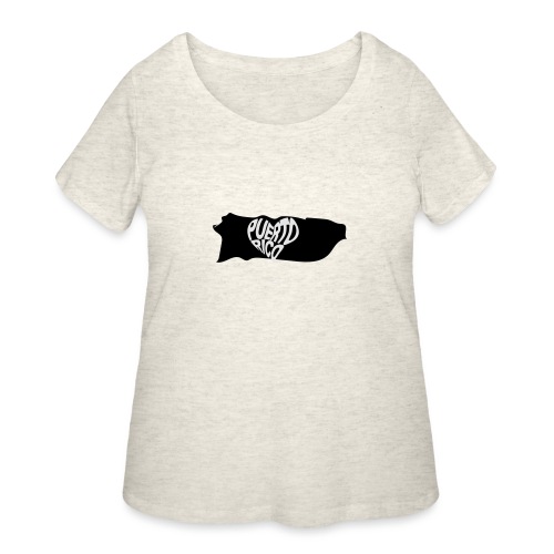 Love PR Map - Women's Curvy T-Shirt