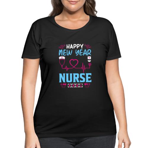 My Happy New Year Nurse T-shirt - Women's Curvy T-Shirt
